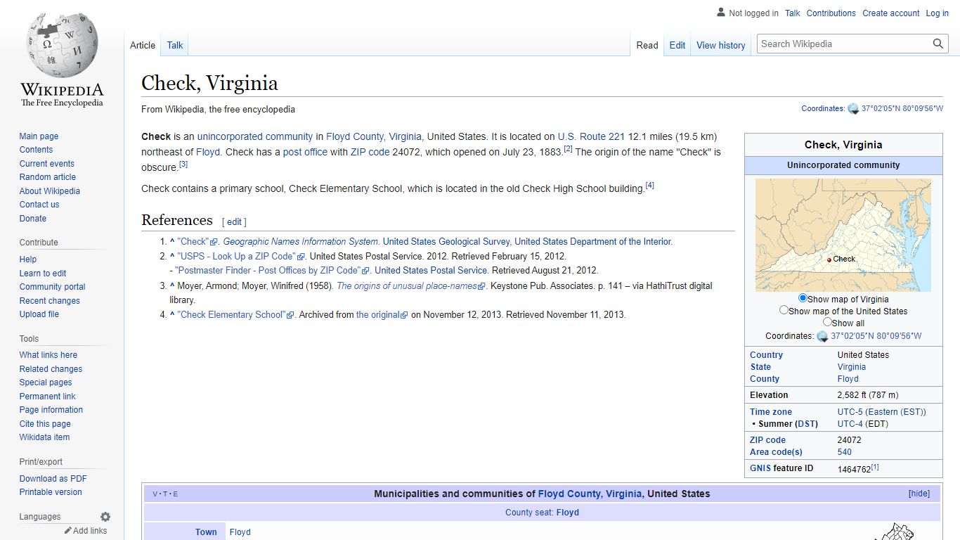 Check, Virginia - Wikipedia